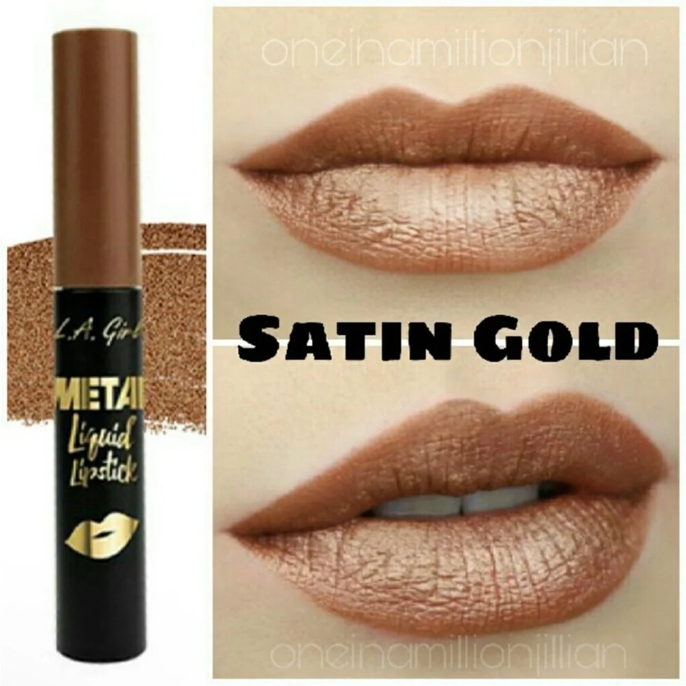 L.A. Girl Metal Liquid Lipstick - Satin Gold
